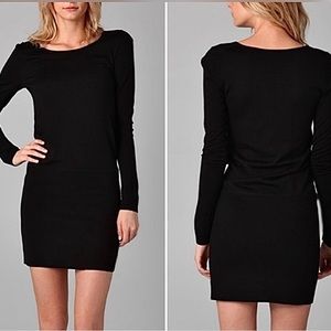 Theory Dresses | Theory Black Wool Dress Pazia Preen Black Size M Stretchy Dress